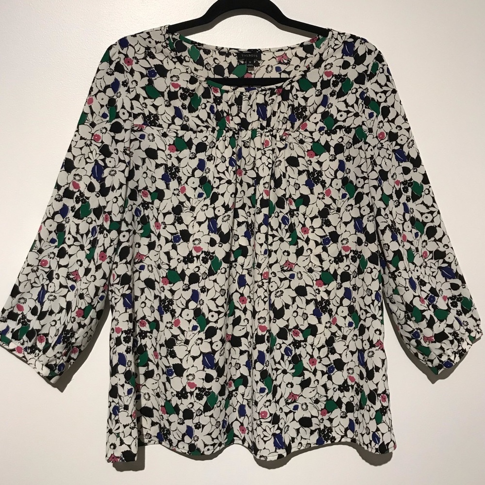 Talbots Floral Blouse
